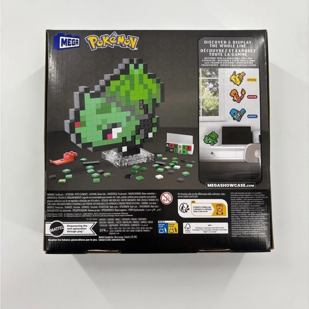 Mega Pokémon Bulbasaur Pixel Art Set